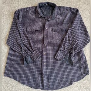 Van Heusen Plaid Button Up Shirt.